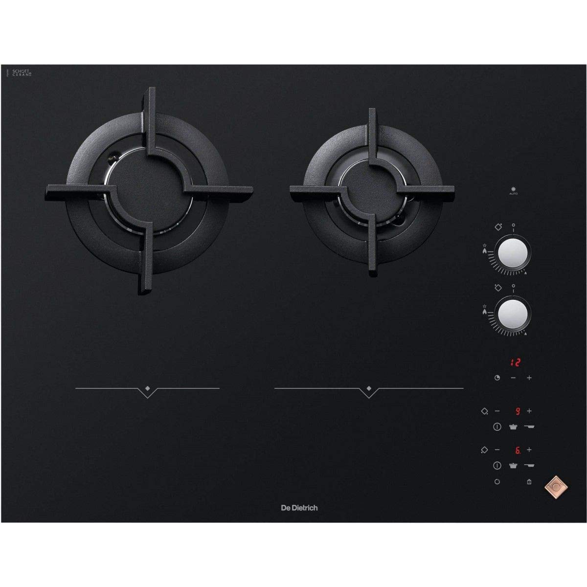 Table de cuisson mixte gaz induction
